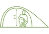 Палатка двухместная Mousson Fly 2, лайм (4823059847008) - Фото №3