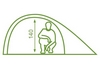 Палатка трехместная Mousson Fly 3, лайм (4823059847022) - Фото №4