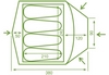 Палатка четырехместная Mousson Atlant 4, хаки (4823059847169) - Фото №3