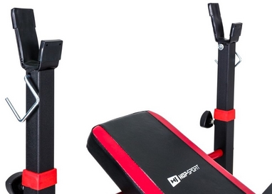 Скамья для жима Hop-Sport HS-1020 с партой и тягой + набор Premium, 48 кг - Фото №7