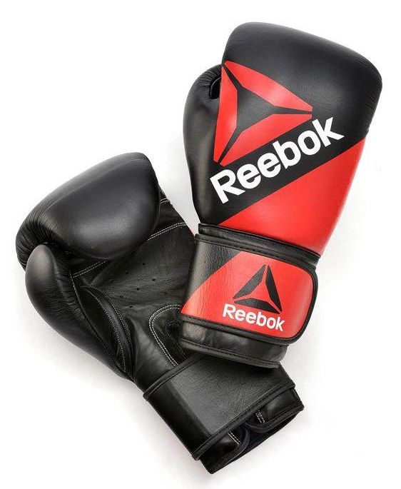 

Перчатки боксерские кожаные Reebok Combat red/black, 12oz (RSCB-10070RDBK), Черный