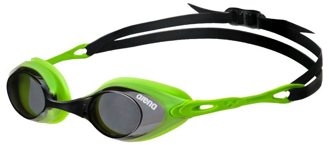 

Очки для плавания Arena Cobra, smoke-lime (92355-65), Черный