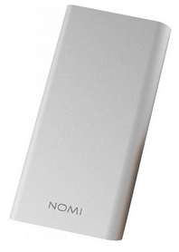 Аккумулятор внешний Nomi E100 10000 mAh, серебряный (260725) - Фото №4