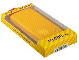 Аккумулятор внешний Nomi F100 10000 mAh, желтый (324700) - Фото №3