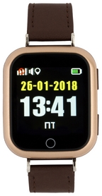 Часы умные детские ATRiX Smart Watch iQ900 Touch GPS, коричневые (366027)