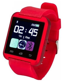 Часы умные ATRiX Smart Watch E08.0, красные (189332)