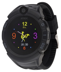 Часы умные детские ATRiX Smart Watch iQ700 GPS, черные (352447)