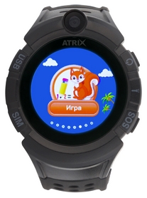 Годинники розумні дитячі ATRiX Smart Watch iQ700 GPS, чорні (352447) - Фото №2