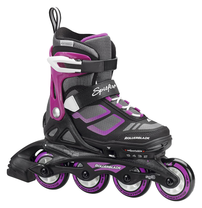 

Коньки роликовые раздвижные Rollerblade Spitfire XT G 2018, розовые, Розовый