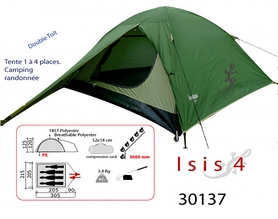 Палатка четырехместная Freetime Isis 4 2018 - бирюзовая (3660323301375--2018) - Фото №4