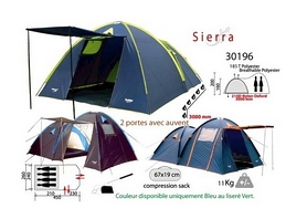 Палатка четырехместная Freetime Sierra 2017 - темно-синяя (3660323301962--2017) - Фото №5