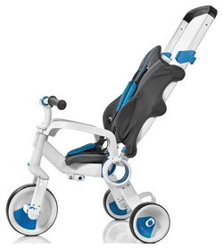 Велосипед детский трехколесный Galileo Strollcycle, синий (G-1001-B) - Фото №4