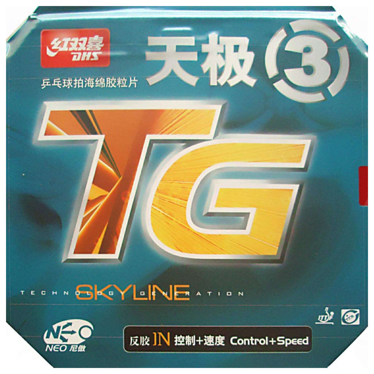 

Накладка на теннисную ракетку DHS Skyline Neo 3 - красная, 2,2 мм (6901295073936), Красный