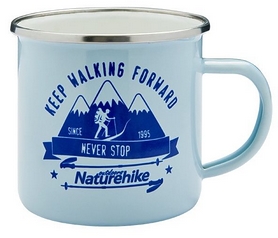 Кружка походная Naturehike Mountains fun NH17M001-B голубая, 0,35 л