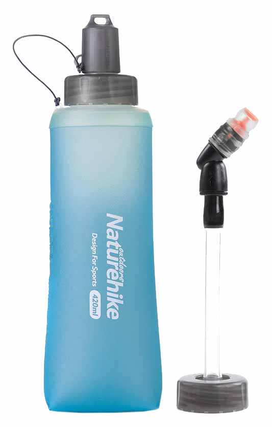 

Бутылка для воды спортивная Naturehike NH17S028-B Soft Flask - голубая, 0,42 л (6927595724361), Синий