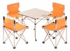 Набор кемпинговой мебели Naturehike NH17Z002-Z Foldabe Table & Chair Set - оранжевый, 5 шт (6927595721322)