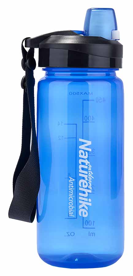 

Бутылка для воды спортивная Naturehike NH61A060-B Sport bottle - синяя, 0,5 л (6927595721148), Синий