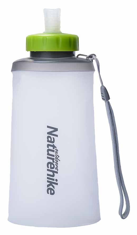 

Бутылка для воды Naturehike NH61A065-B Soft bottle - белая, 0,5 л (6927595721179), Белый