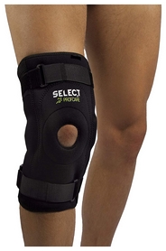 Наколенник с открытой чашкой Select Knee Support With Side Splints 6204, черный (5703543561223)