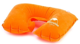 Подушка надувная Naturehike Inflatable Travel Neck Pillow NH15A003-L, оранжевая (6927595718407)