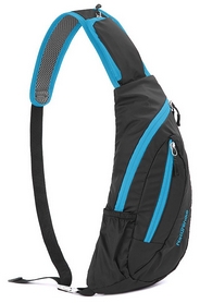 Рюкзак-сумка Naturehike Chest Bag NH23X008-K - черно-синяя, 6 л (6927595745205)