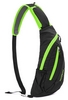 Рюкзак-сумка Naturehike Chest Bag NH23X008-K - черно-зеленая, 6 л (6927595745212)