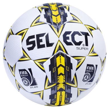Мяч футбольный Select Super FIFA New №5, белый (5703543089635)