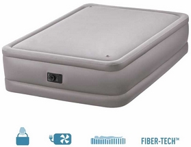 Ліжко надувне двоспальне з вбудованим насосом Intex V64470 - сірий, 152х203х51 см (64470) - Фото №2