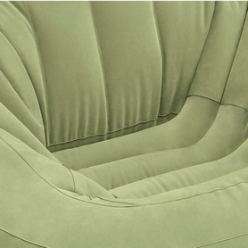Кресло надувное Intex - оливковое, 124х119х76 см (68576) - Фото №3
