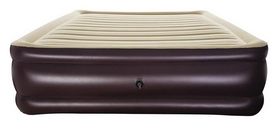 Велюр-кровать надувная двухместная Bestway Pavillo, коричнево-бежевая (67597) - Фото №2