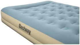 Велюр-кровать надувная двухместная Bestway, бежевая (69003) - Фото №3