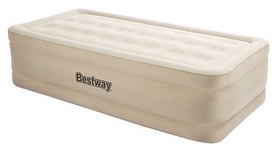 Велюр-кровать надувная одноместная Bestway, бежевая (69017)