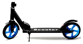 Самокат двухколесный складной Scooter SR2021, черный - Фото №3