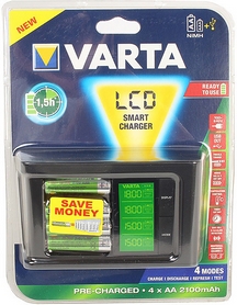 Устройство зарядное Varta LCD Smart Charger (57674101441) - Фото №2