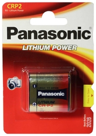 Батарейка Panasonic CR-P2 Lithium, 1 шт (CR-P2L/1BP)
