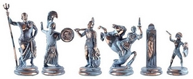 Шахматы Manopoulos «Греческая мифология» - синие, 34х34 см (SK4BBLU) - Фото №2