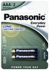 Батарейка Panasonic EveryDay Power AAA BLI Alkaline, 2 шт (LR03REE / 2BR)