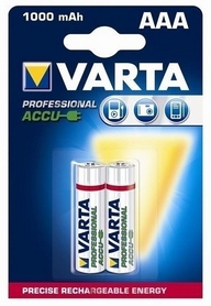Аккумуляторы Varta Rechargeale Accu AAA 1000 mAh Bli 2 Ni-Mh (Ready 2 Use) (05703301402)