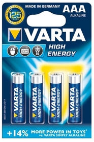 Батарейки Varta High Energy AAA Bli 4 Alkaline (04903121414)