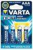 Батарейки Varta High Energy AAA Bli 4 Alkaline (04903121414)