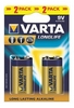 Батарейки Varta Longlife 6LR61 Bli 2 Alkaline (04122101412)