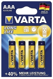 Батарейки Varta Longlife AAA Bli 4 Alkaline (04103101414)