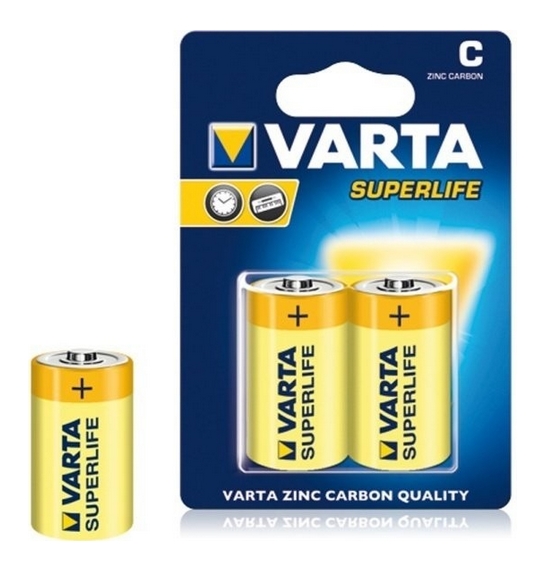 Батарейки Varta Superlife C Bli 2 Zinc-Carbon (02014101412)
