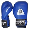 Рукавички боксерські з печаткою ФБУ Green Hill Knock, сині (KBK-2105)