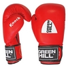 Рукавички боксерські з печаткою ФБУ Green Hill Knock, червоні (KBK-2105)
