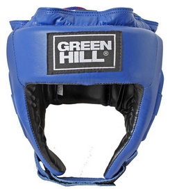 Шолом боксерський з печаткою ФБУ Green Hill UBF, синій (HGT-9411L)
