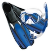 Набор для плавания Mares Fluida Vento (маска, трубка, ласты), синий (410789/BL)
