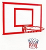 Щит баскетбольный металлический с кольцом и сеткой Newt Jordan, 1800х1050 мм (NE-MBAS-4-450G)