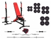 Набор силовой Marbo Sport MS30 (скамья со стойкой + штанга наборная), 142 кг (2391)
