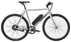 Велосипед міський з електроприводом Populo Sport V3 Polished 2018 - 28 ", рама - 52 cм (S), сірий (SKD-94-10)